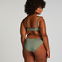 Scallop Padded Underwired Bikini Top, Green