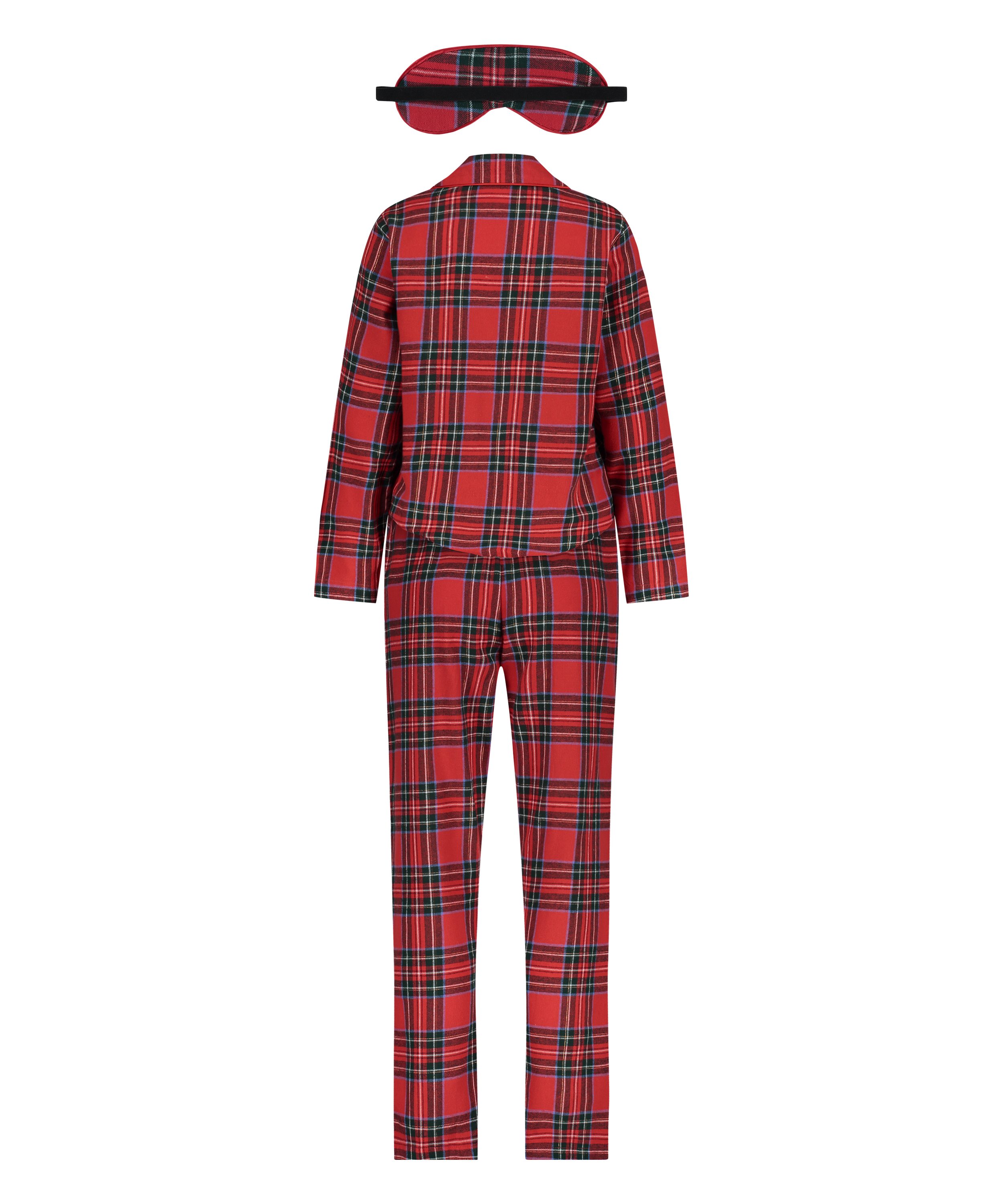 Twill Check Pyjama Set, Red, main
