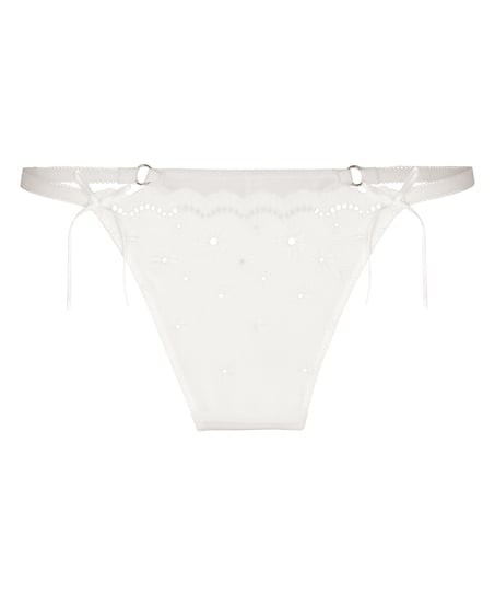 Highleg Thong Gaia, White