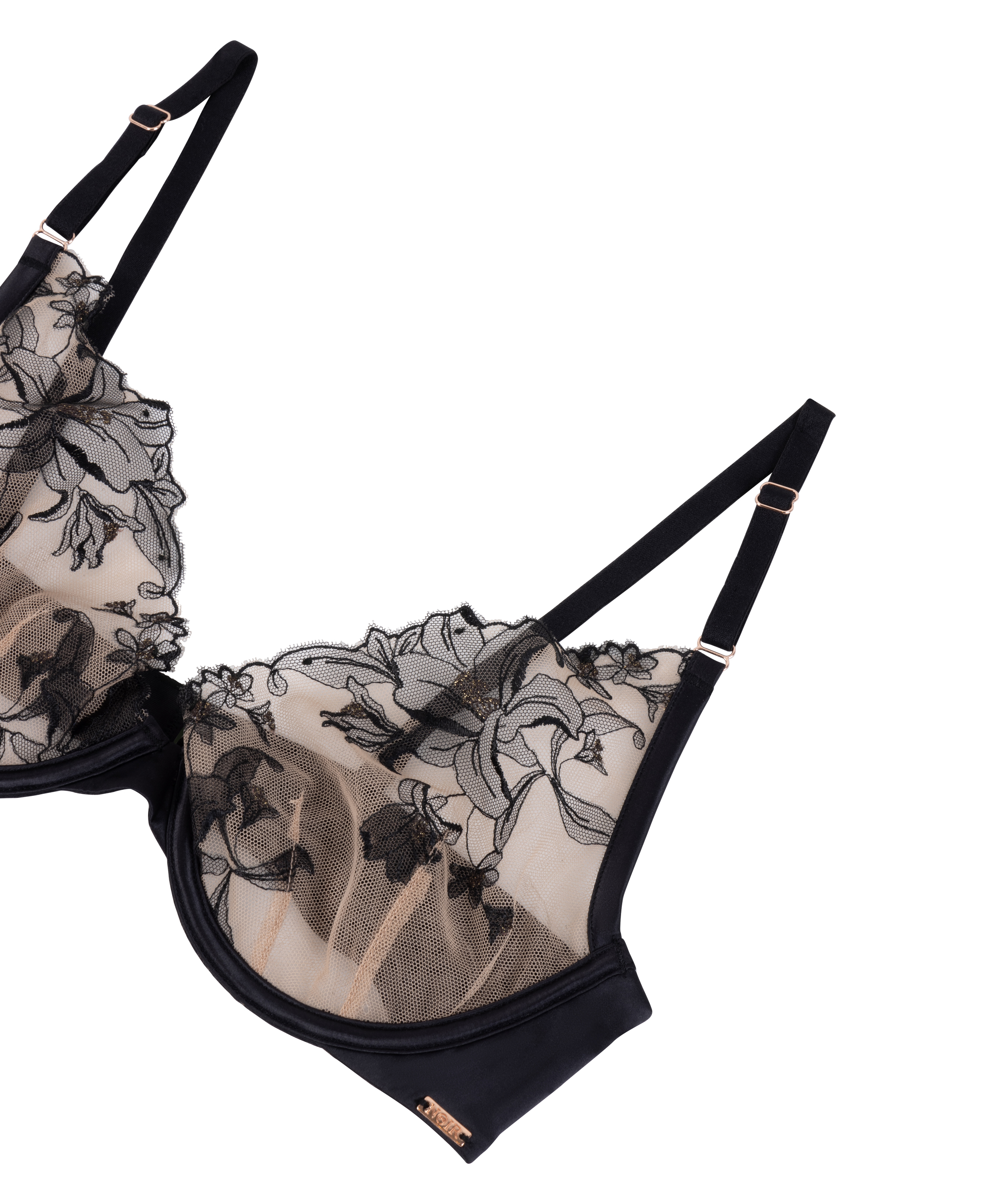 Anouk Non-Padded Underwired Bra, Black, main
