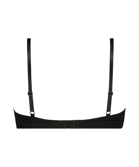 Rib Baddie Bralette, Black