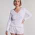 Pointelle Pyjama Top, White