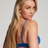 Plunge Padded Underwired Bra, Blue