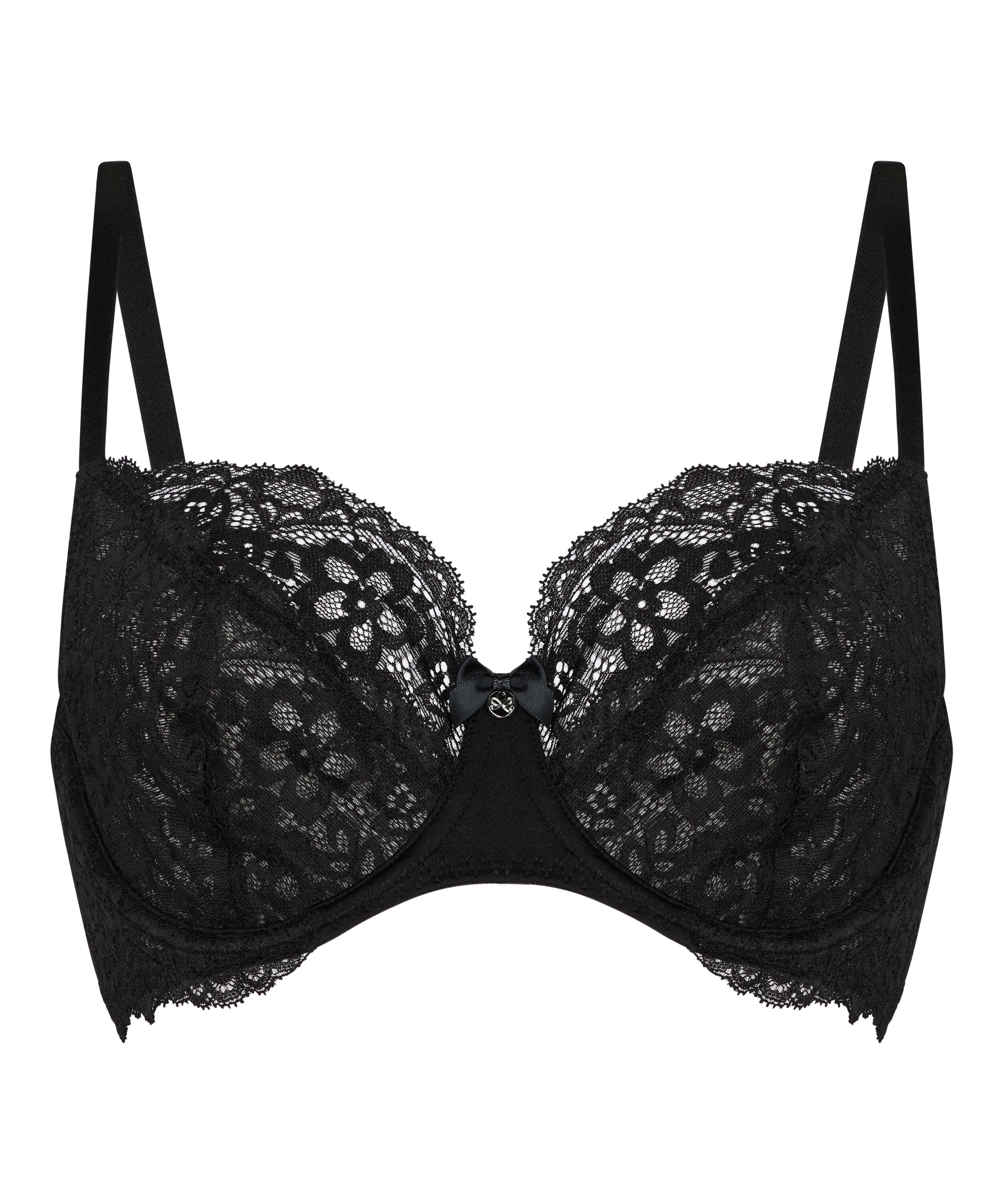 Marine Non-Padded Underwired Bra, Black