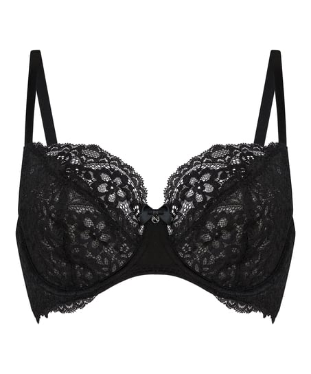 Marine Non-Padded Underwired Bra, Black