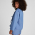 Striped Pyjama Jacket, Blue