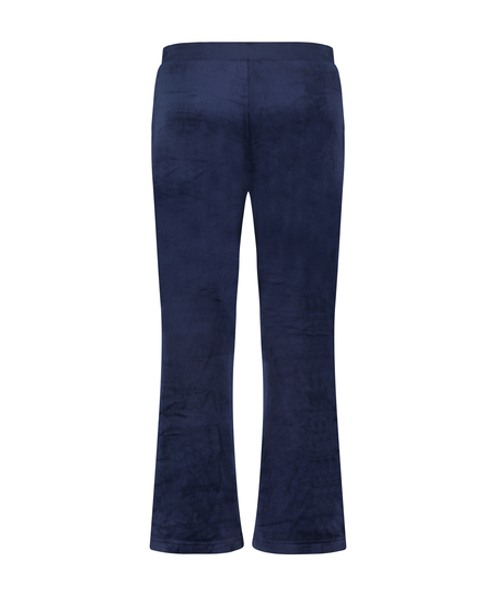 Tall Velours Pyjama Bottoms, Blue