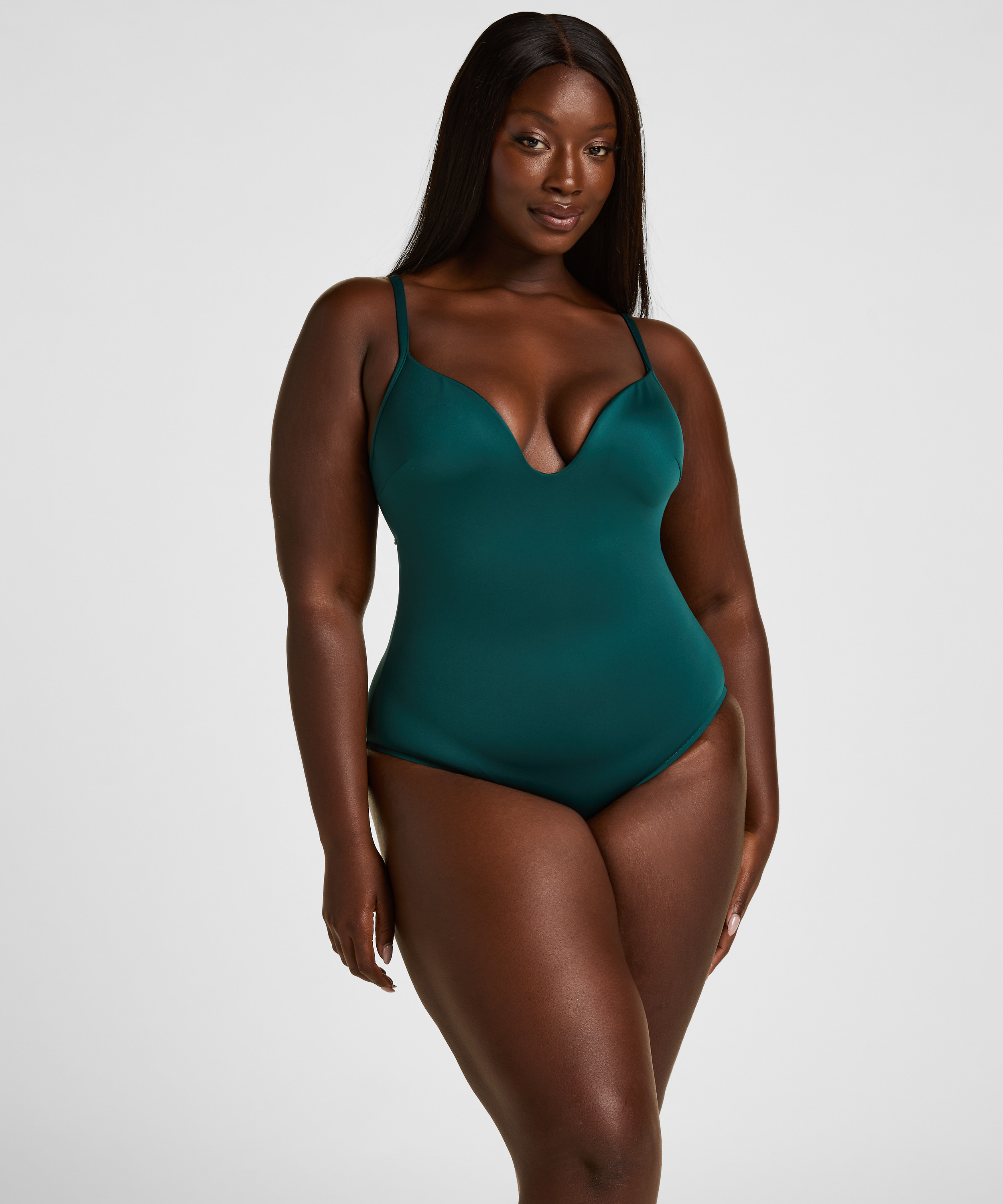 Neoprene Swimsuit, Green, main