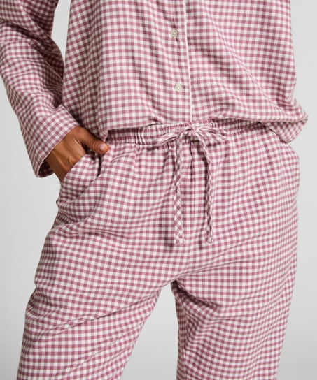 Flannel Pyjama Pants, Purple
