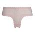 Floral Mesh V-shaped Brazilian Knickers, Pink
