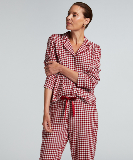 Flannel Pyjama Set, Red