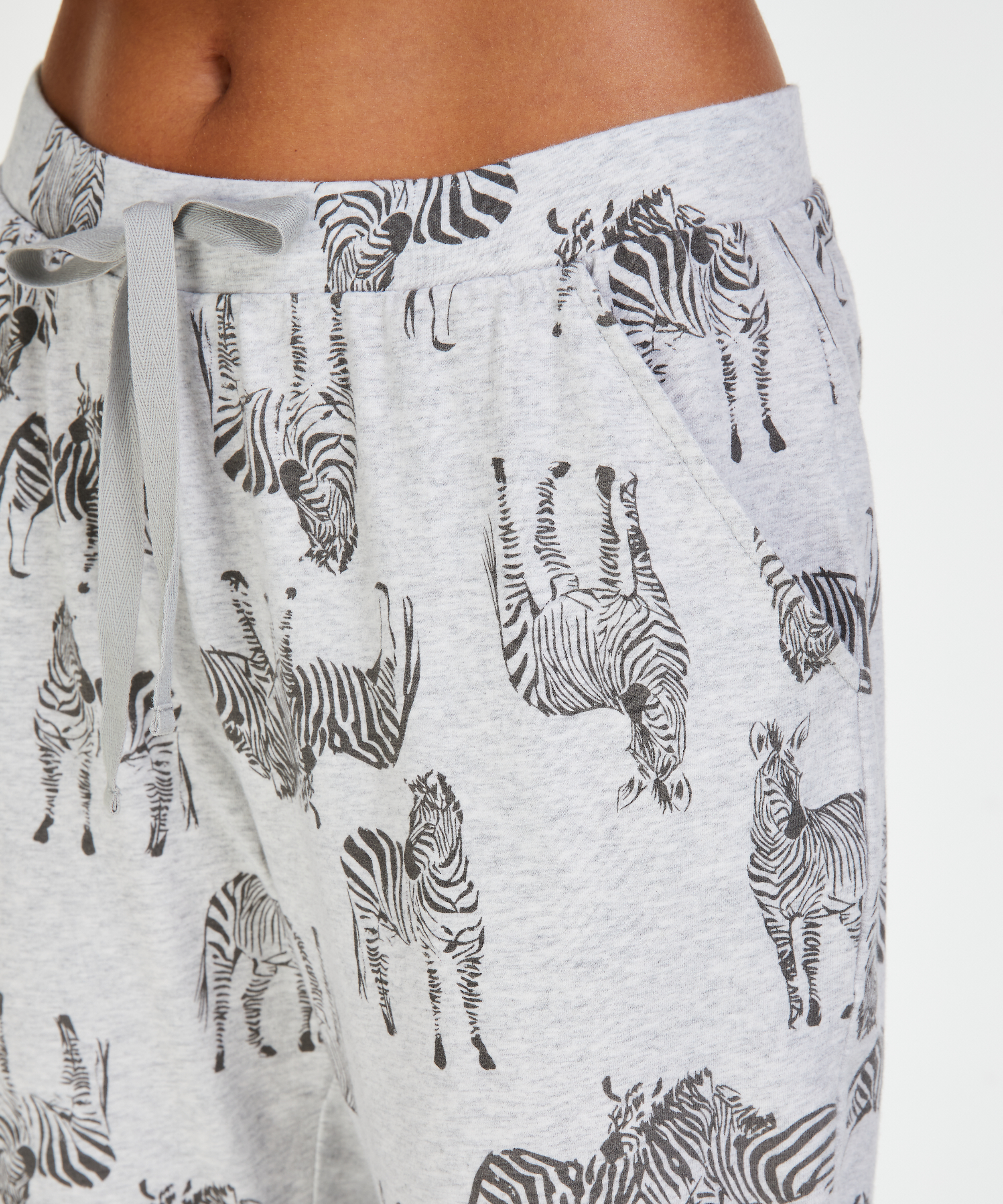 Jersey Pyjama Bottoms, Gray, main