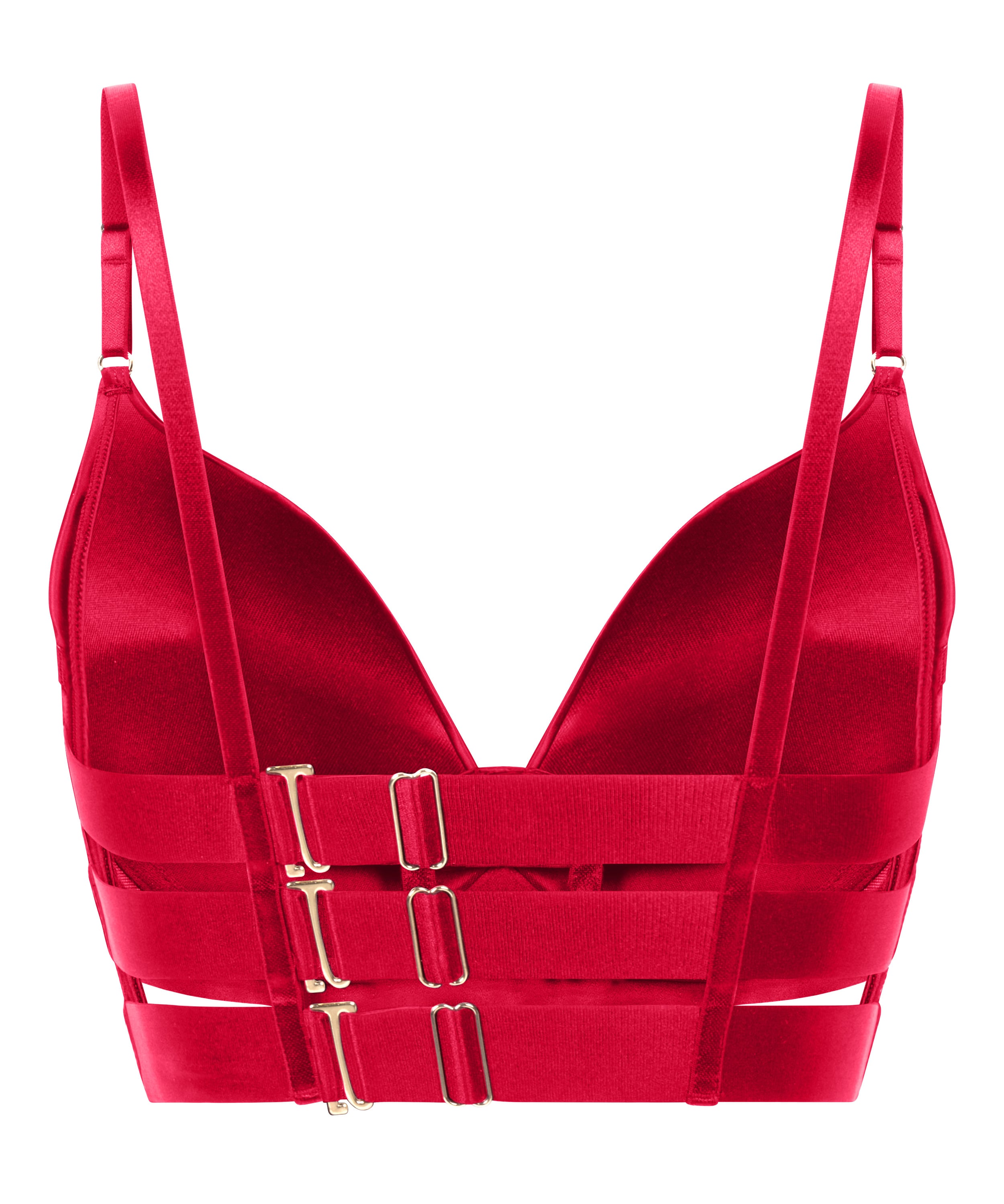 Colette Padded Underwired Longline Push-Up Bra, Pink, main