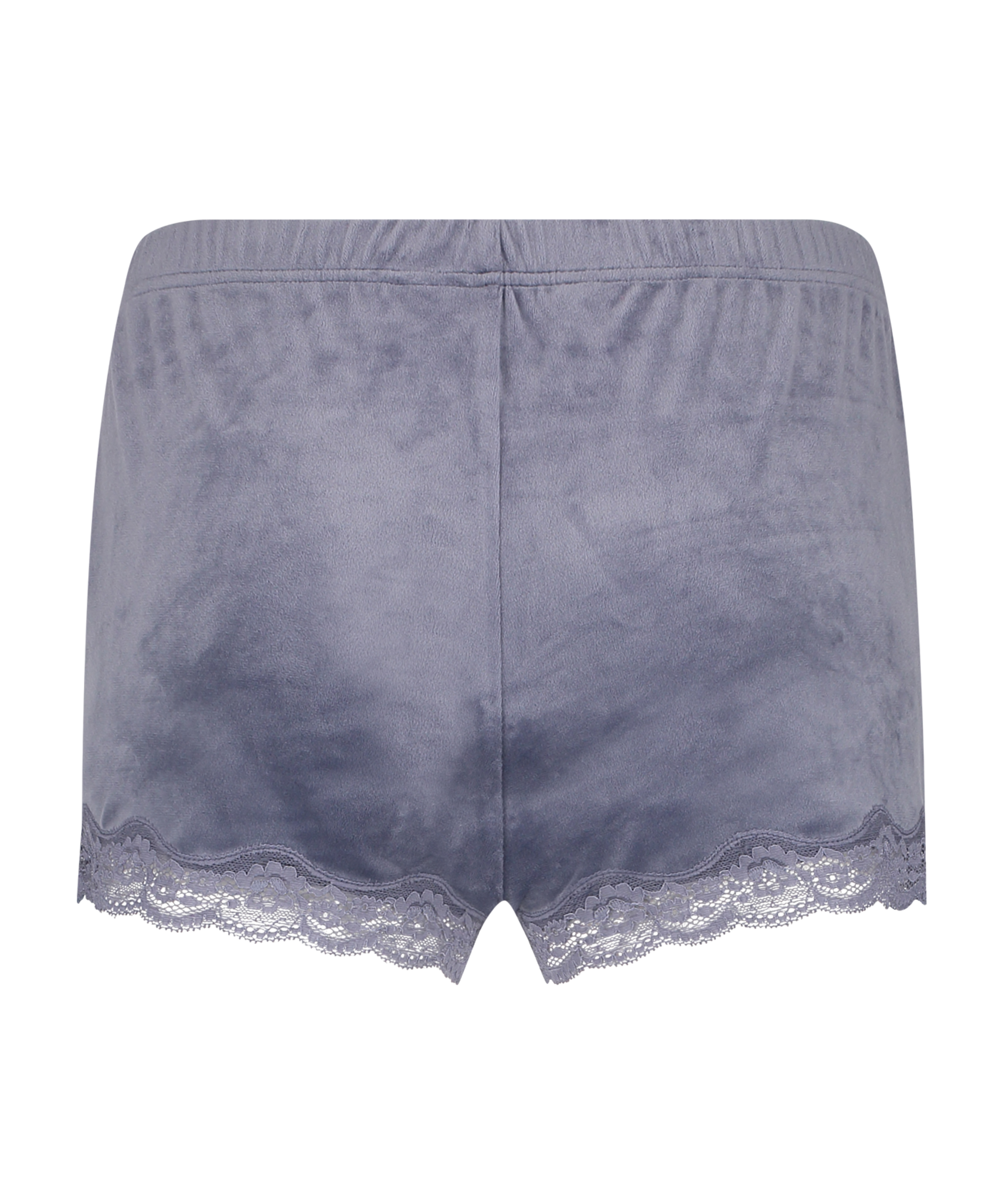 Velvet lace shorts, Gray, main