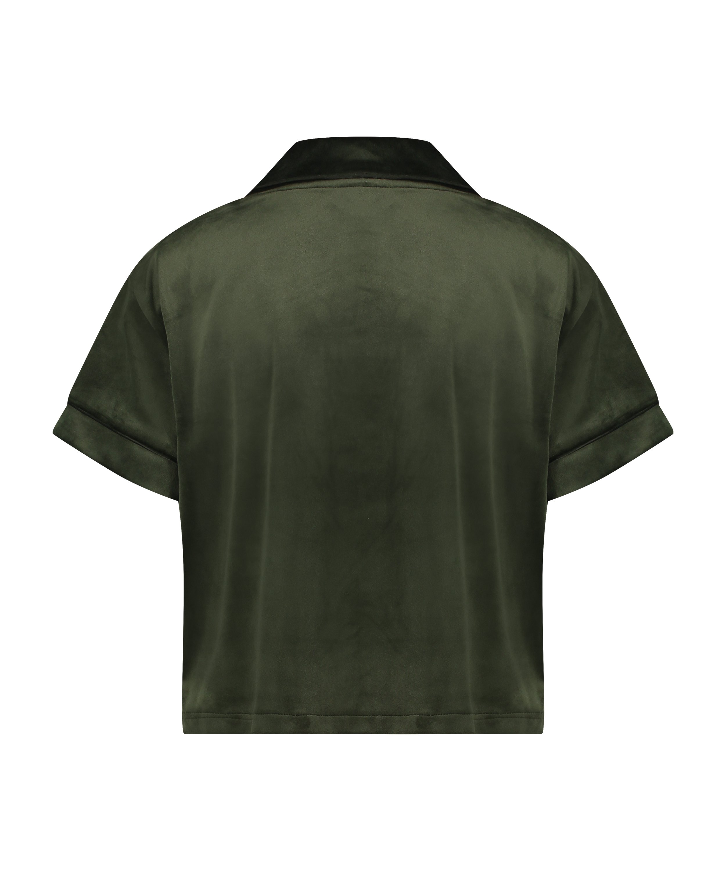 Short Sleeve Velour Jacket, Green, main