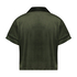 Short Sleeve Velour Jacket, Green