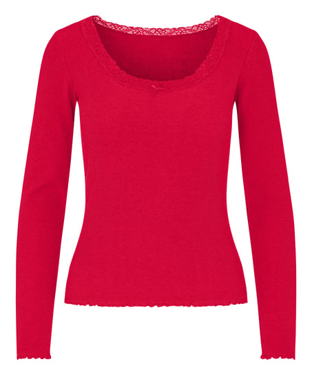 Top Jersey Lace, Red