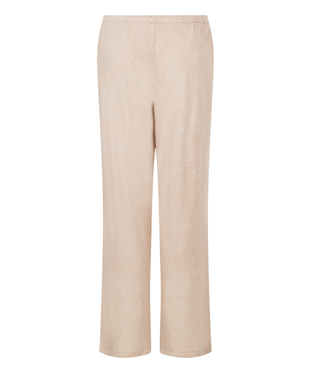 Brushed Jersey Trousers, Beige