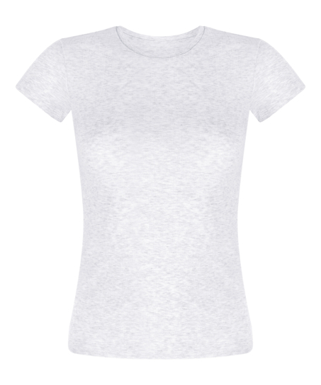 Pointelle Top, Gray