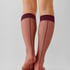 Sheer Socks Back Seam, Purple