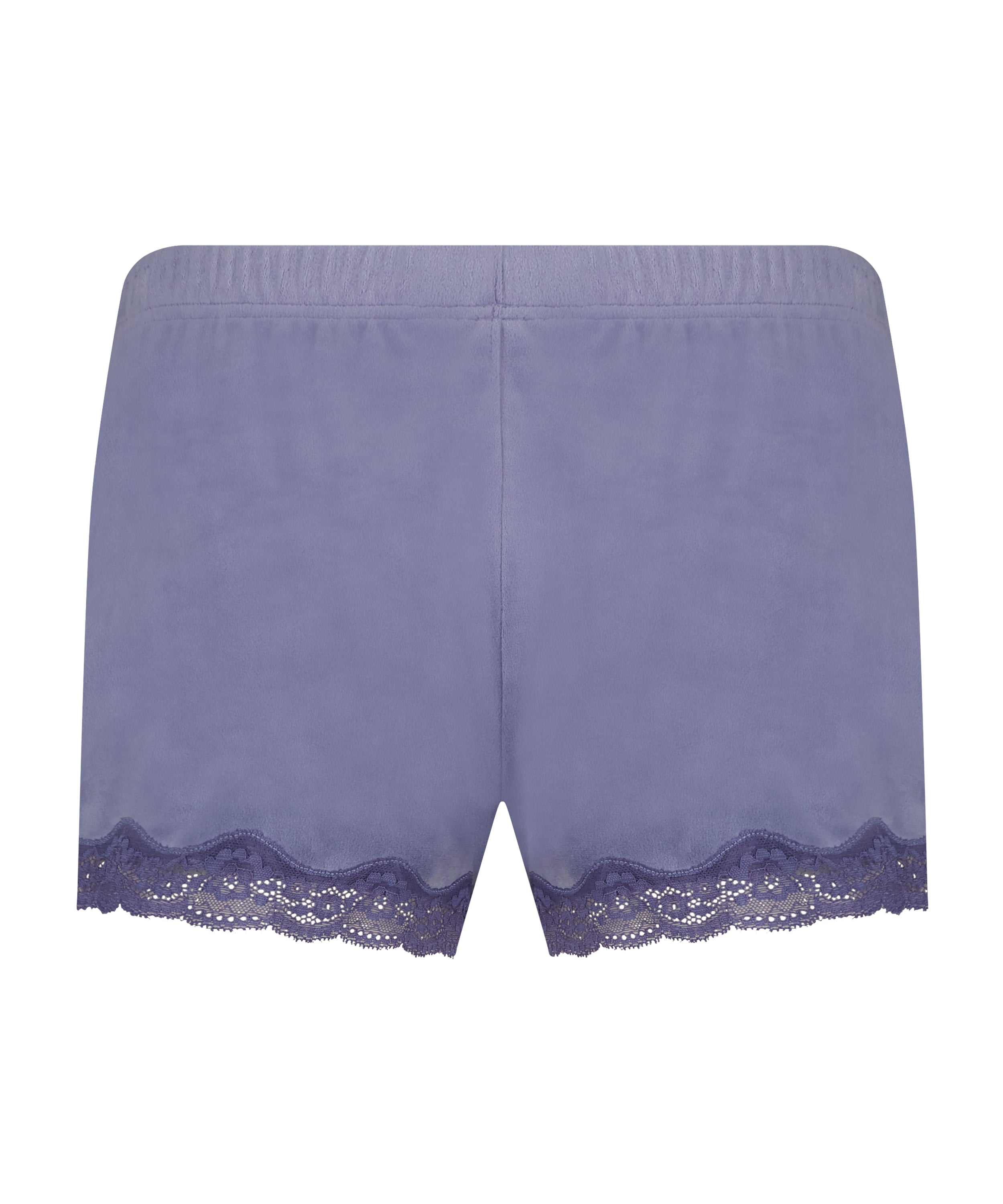 Velvet lace shorts, Purple, main