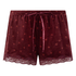 Velvet lace shorts, Purple