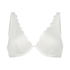 Scallop Non-Padded Underwired Bikini Top, White