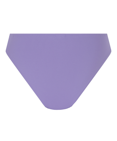 Scallop High-Leg Bikini Bottoms, Purple