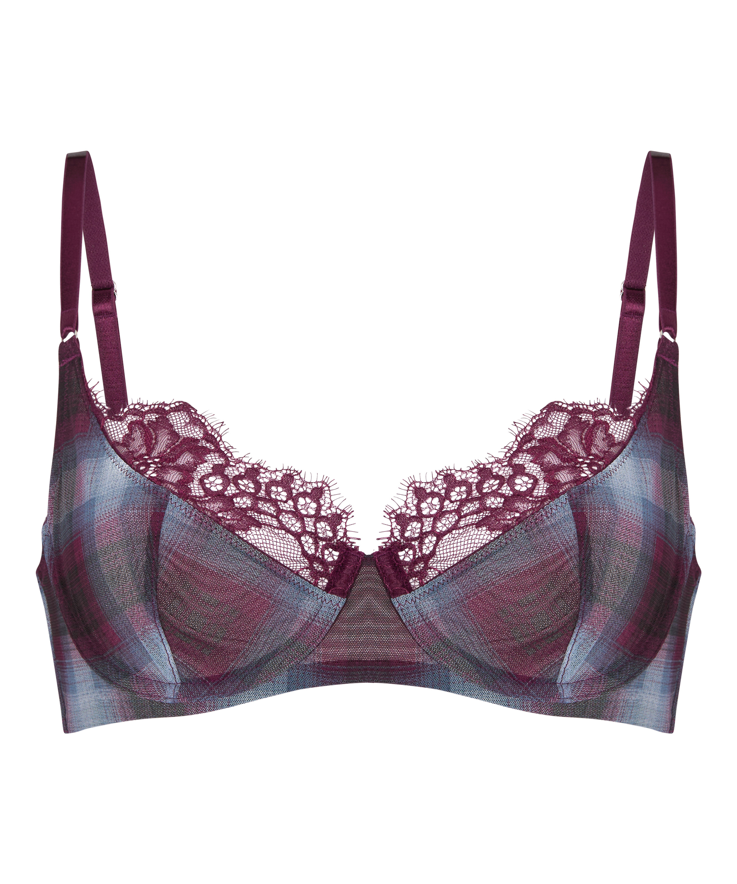 Non-Padded Underwired Bra Elise, Purple, main