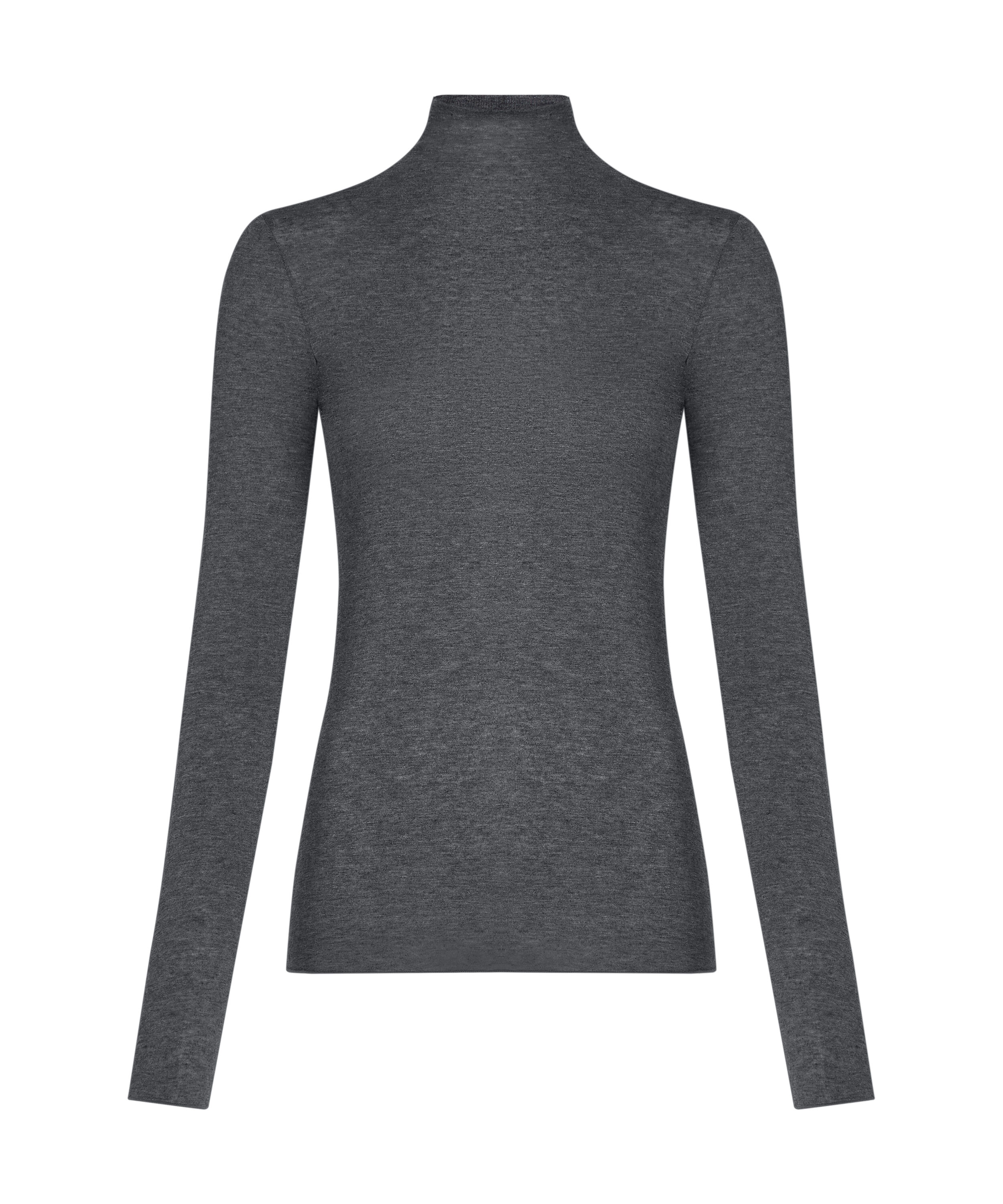 super soft Turtleneck shirt with Cashmere, Gray