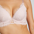 Andrea Padded Underwired Longline Bra, Pink