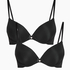 2-Pack Padded Underwired Bra, Black