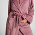Soft Fleece Bathrobe, Purple