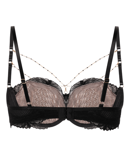 Half-Padded Cup Underwired Bra Belladonna, Black