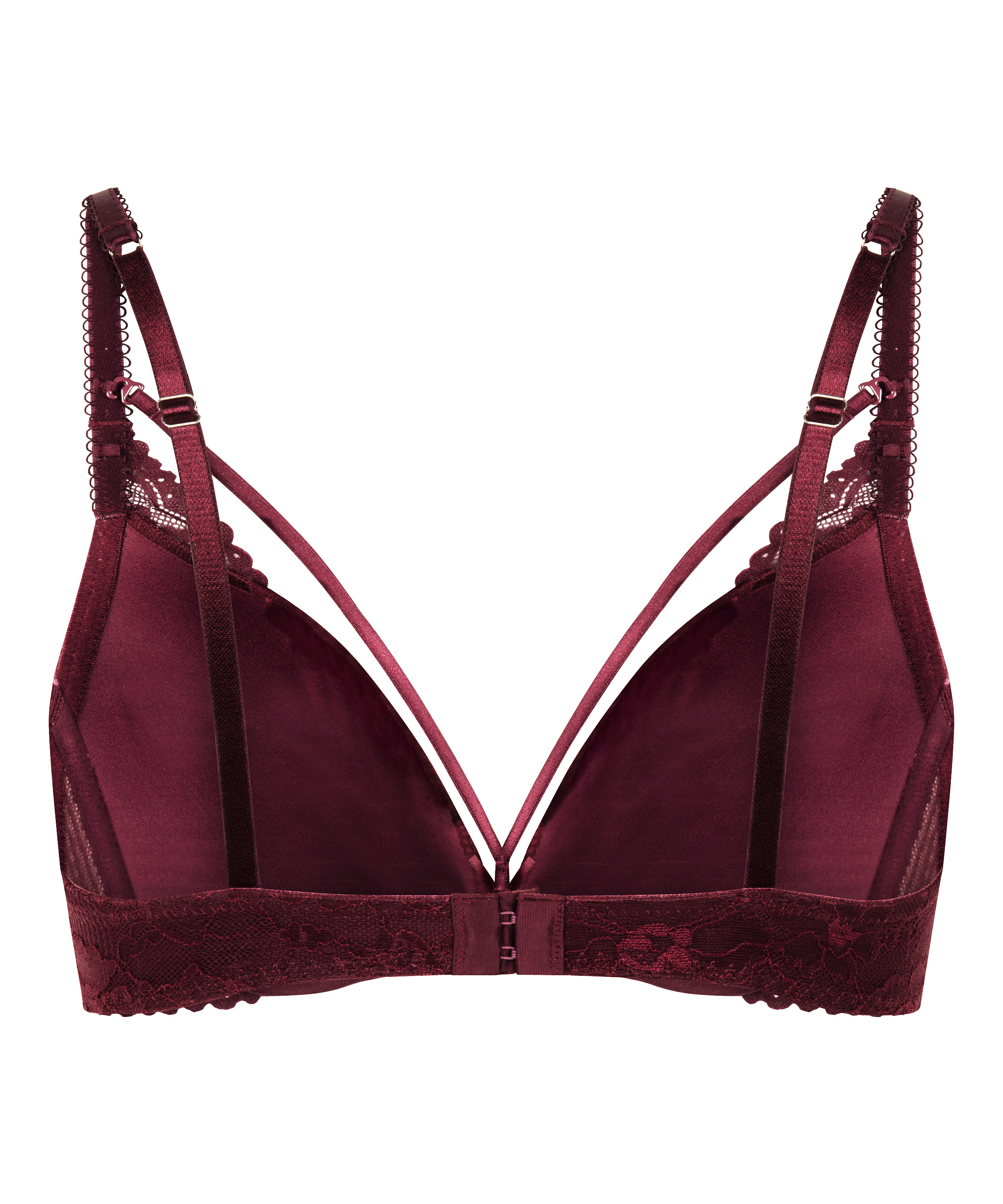 Isadora Padded Underwired Push-Up Bra, Red, main