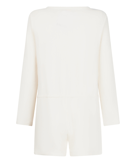 Onesie Short Jersey Rib, White