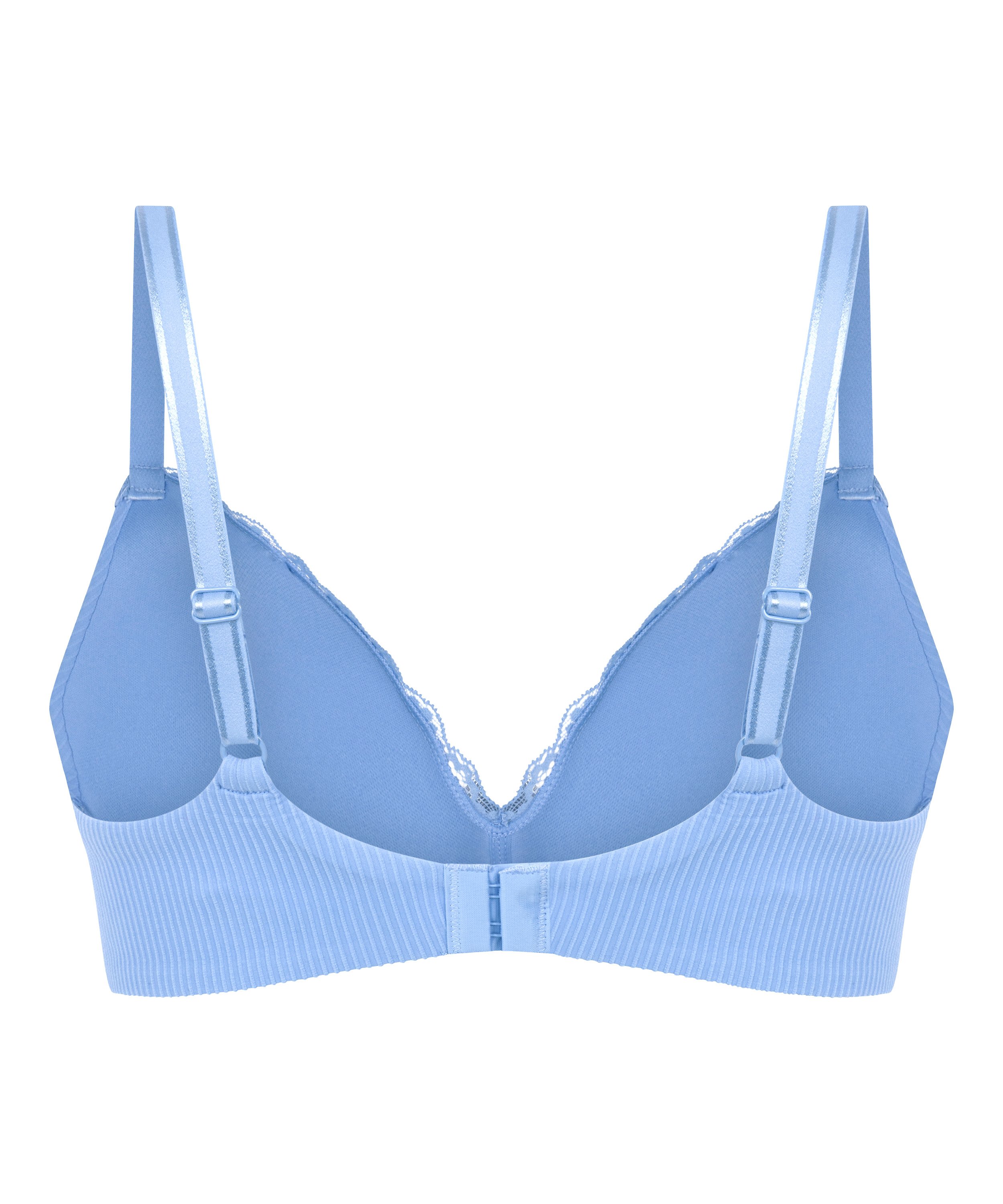 Lola Padded Non-Wired Bra, Blue, main