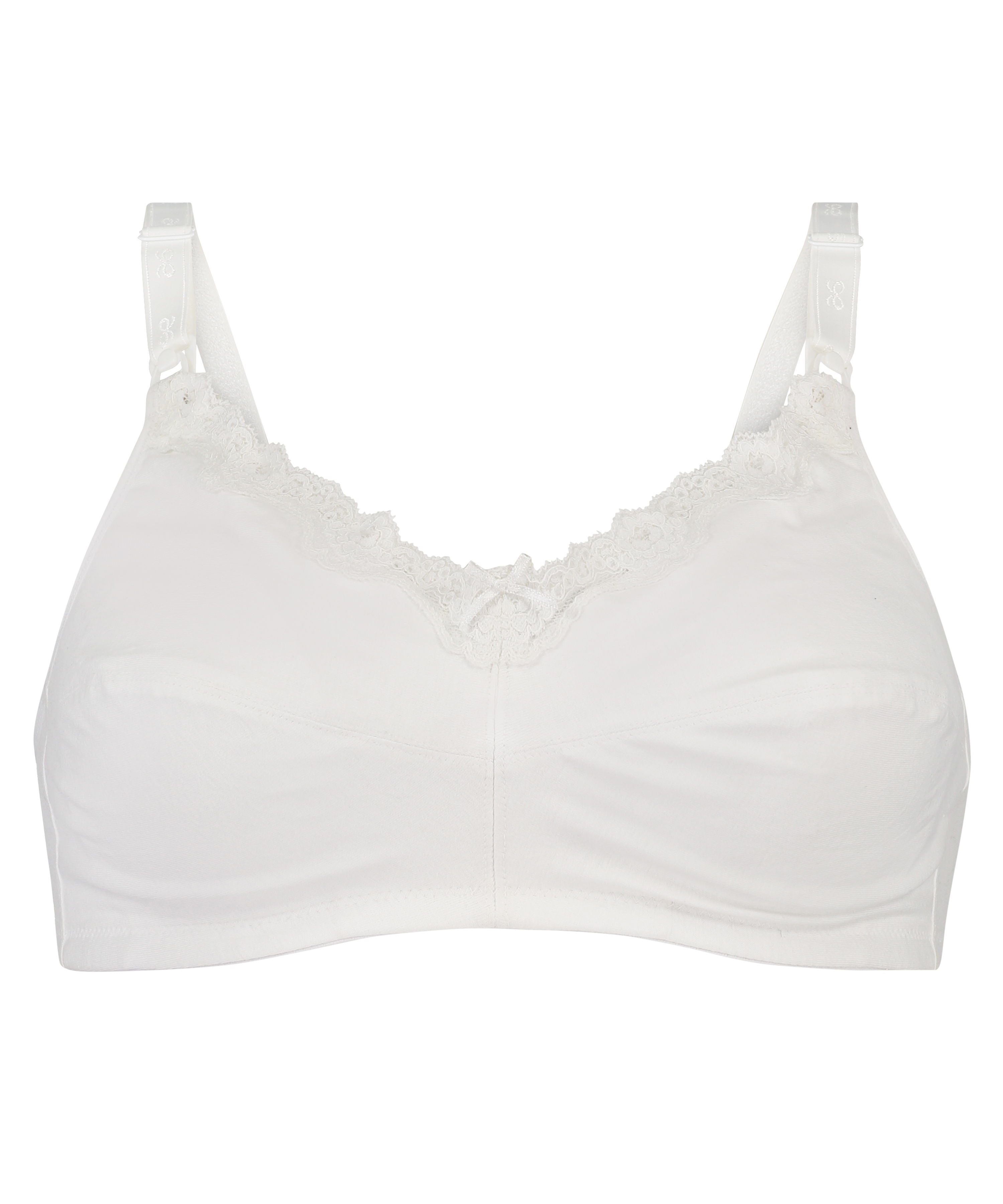 M&S Bra Maternity Nursing Non-Wired Non-Padded Lacy 36DD White Mix BNWoT 