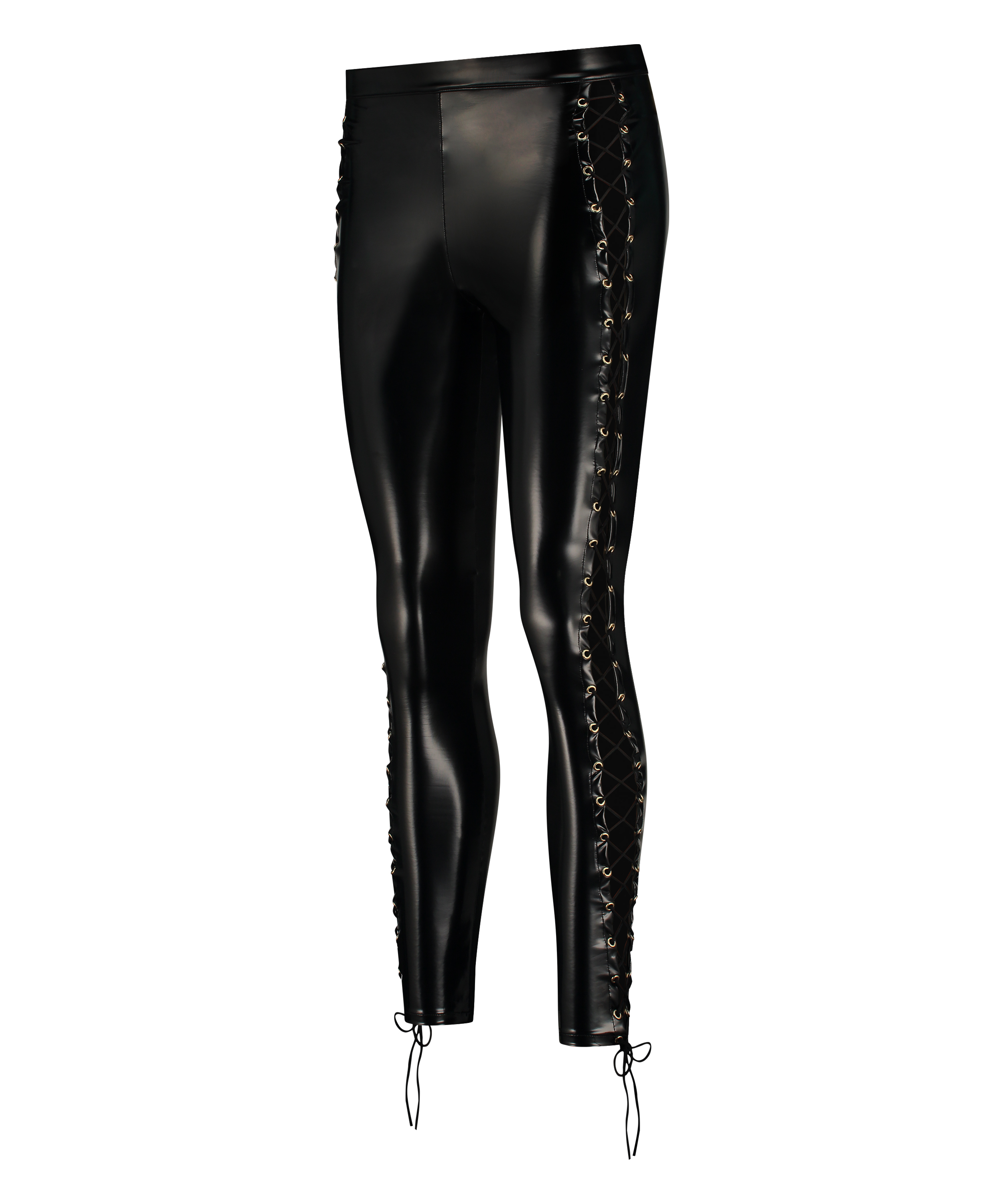 Womens Black High Waist Latex Suit Pants Leggings Crotch Zipper,Black,M :  : Clothing, Shoes & Accessories