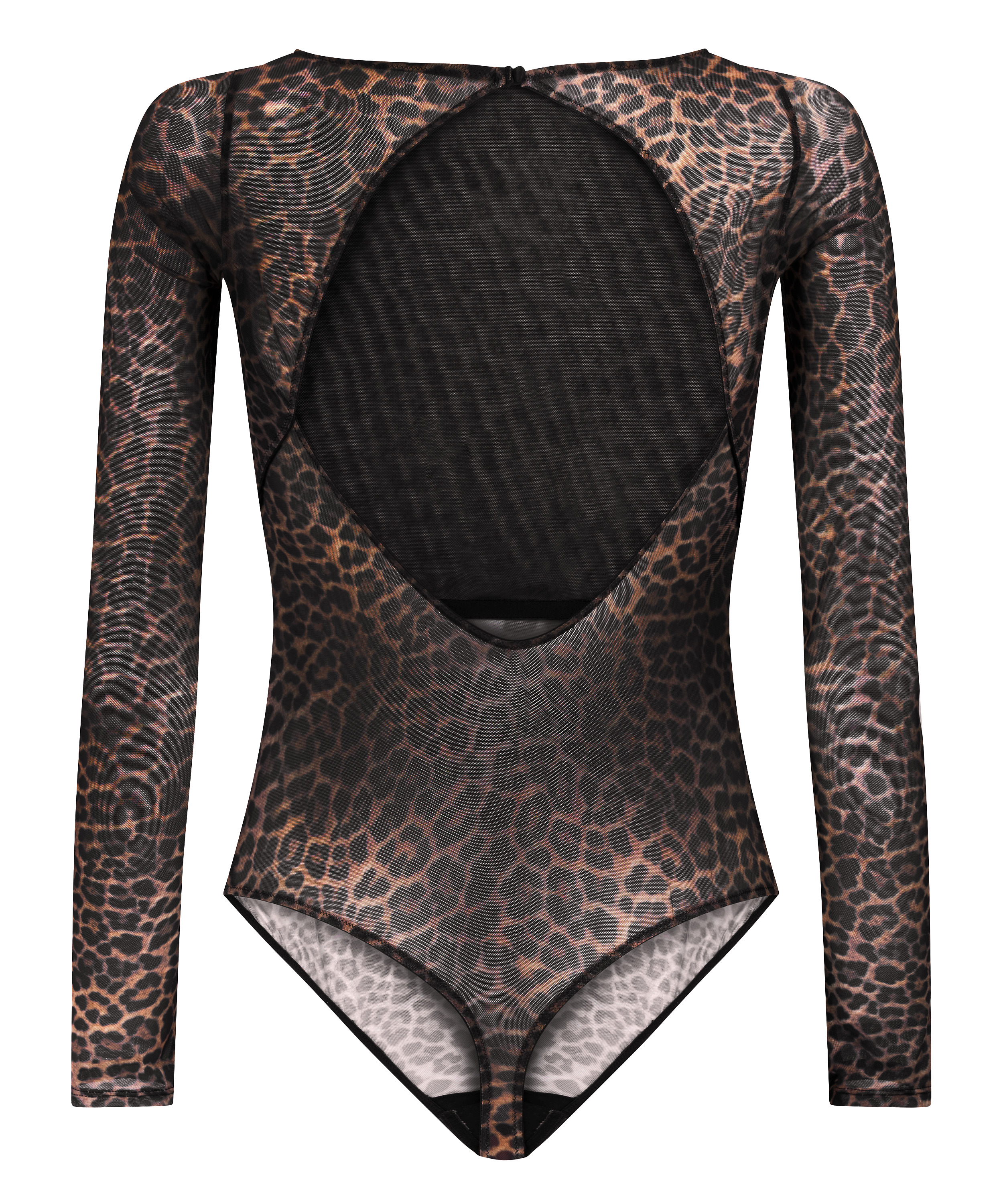 Tara Leopard Long Sleeved Body - Bodies & Bustiers - Hunkemöller