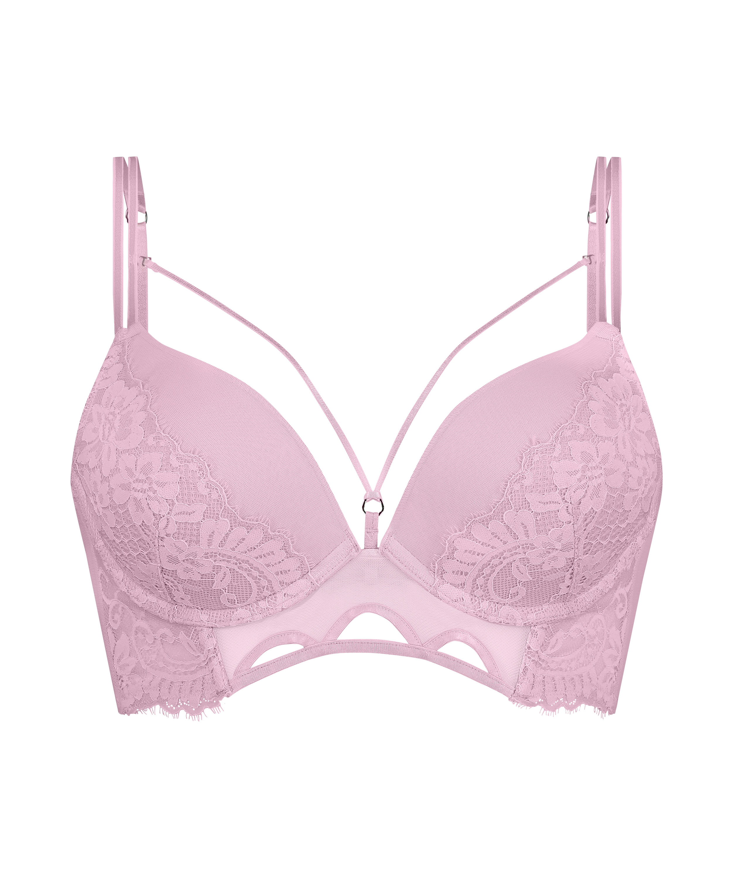 pink padded bralette