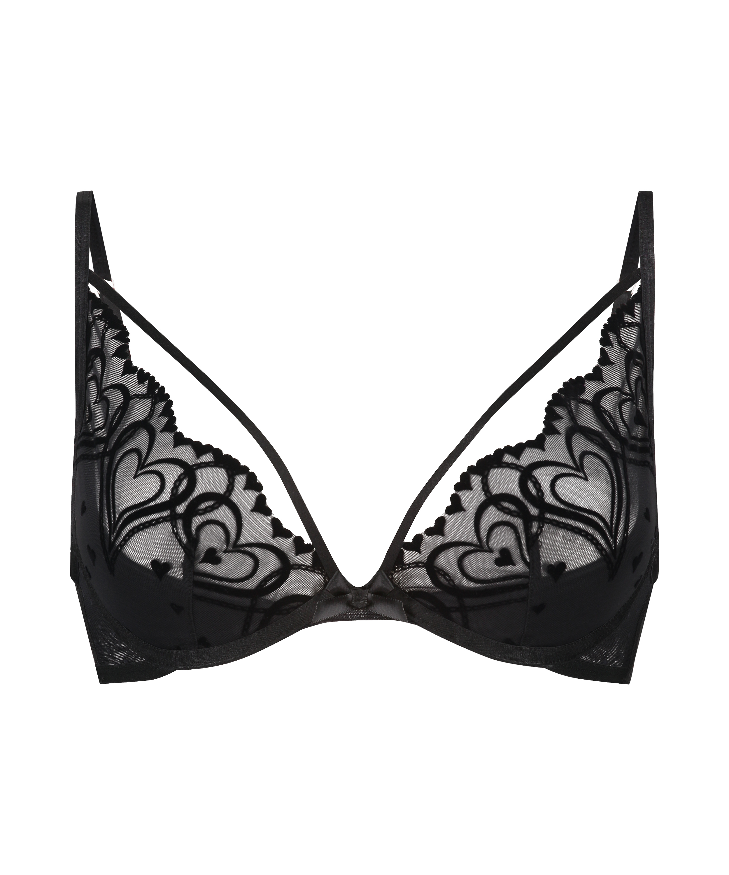 Buy Invisi Padded Underwired Full Cup Strapless Balconette Bra in Black with  Transparent Straps & Band Online India, Best Prices, COD - Clovia -  BR1925R13