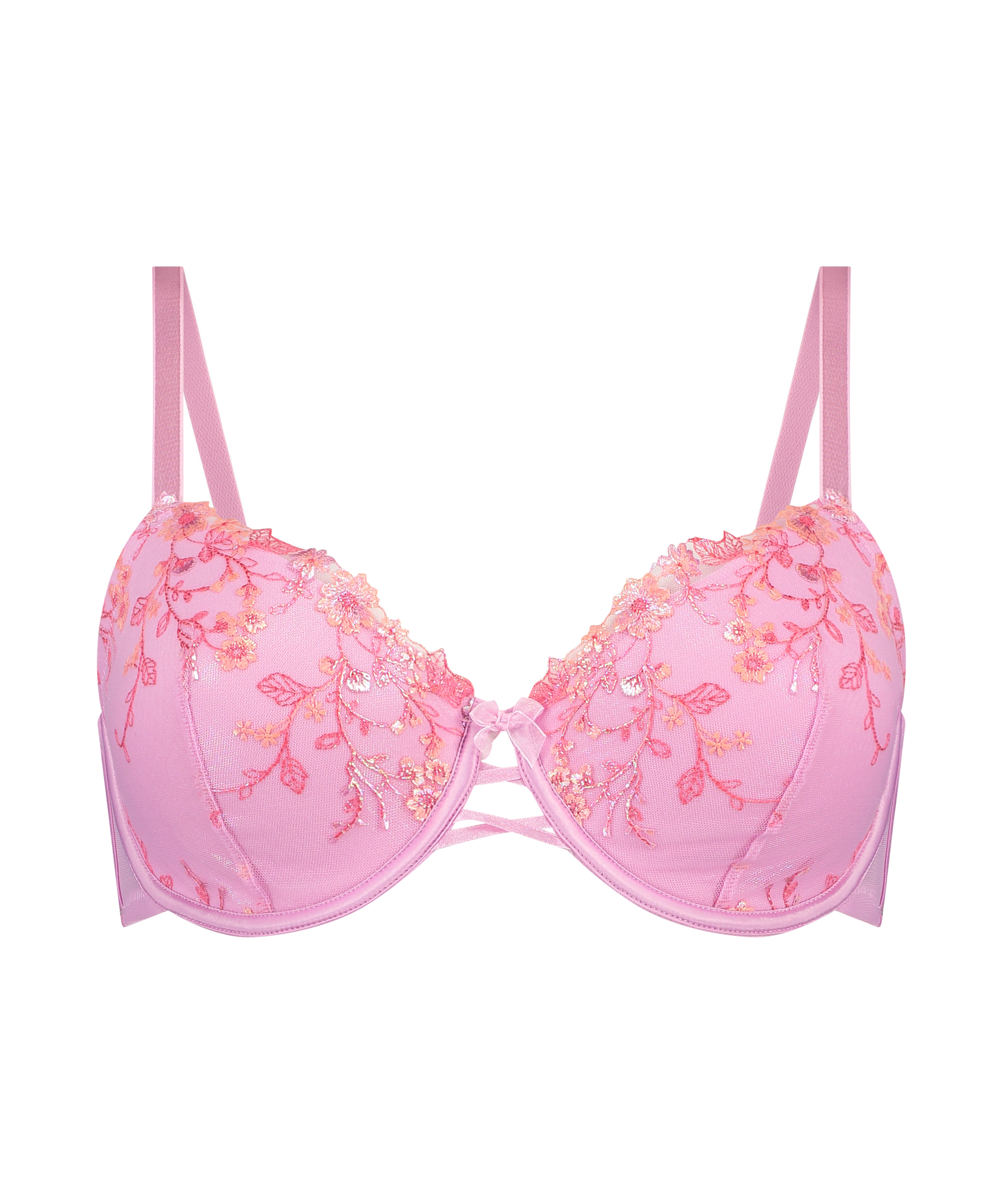 Buy Hunkemoller Pink Under Wired Non Padded Rose Bralette for Women Online  @ Tata CLiQ