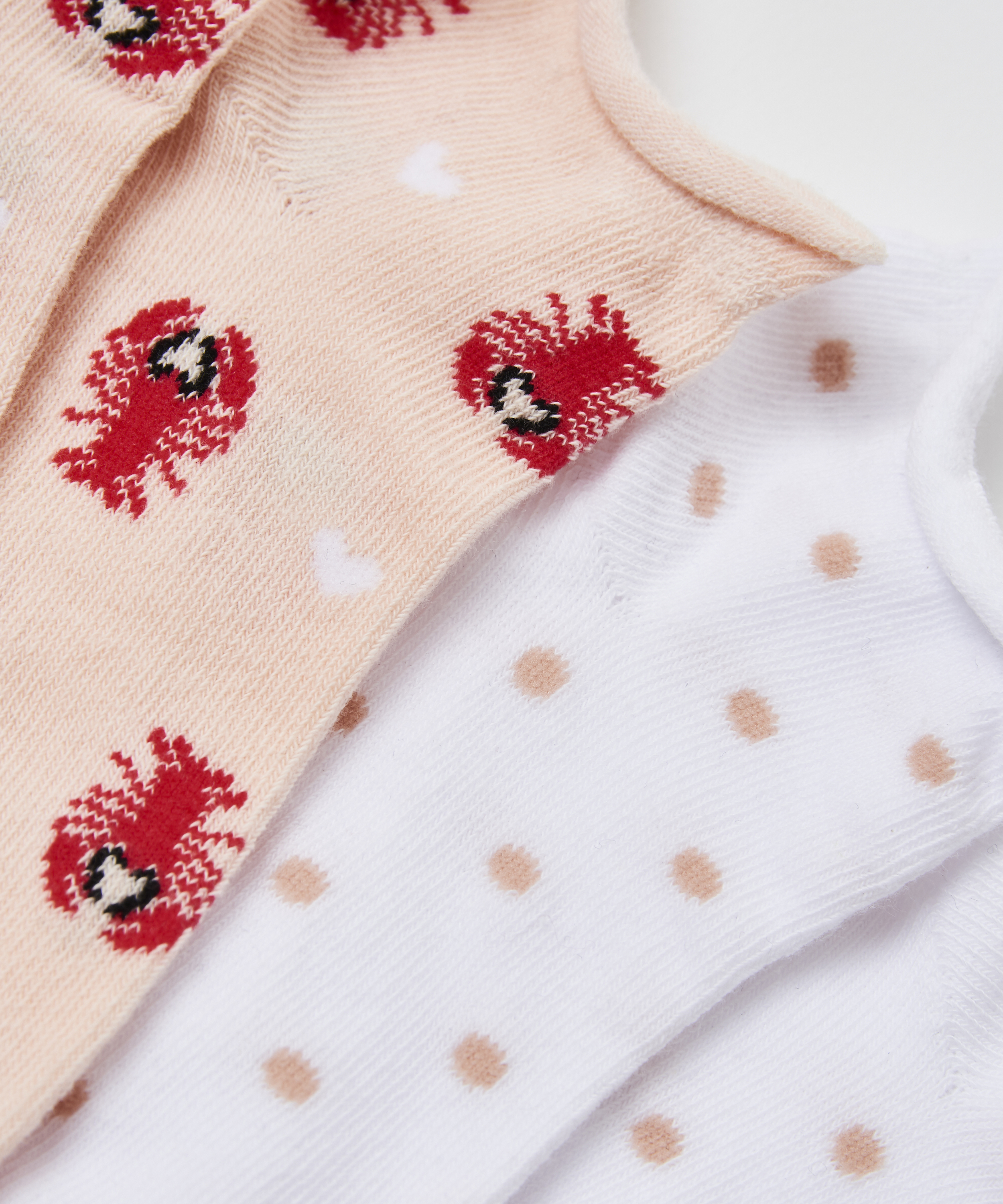 2 Pairs Dotted Lurex Socks, Pink, main