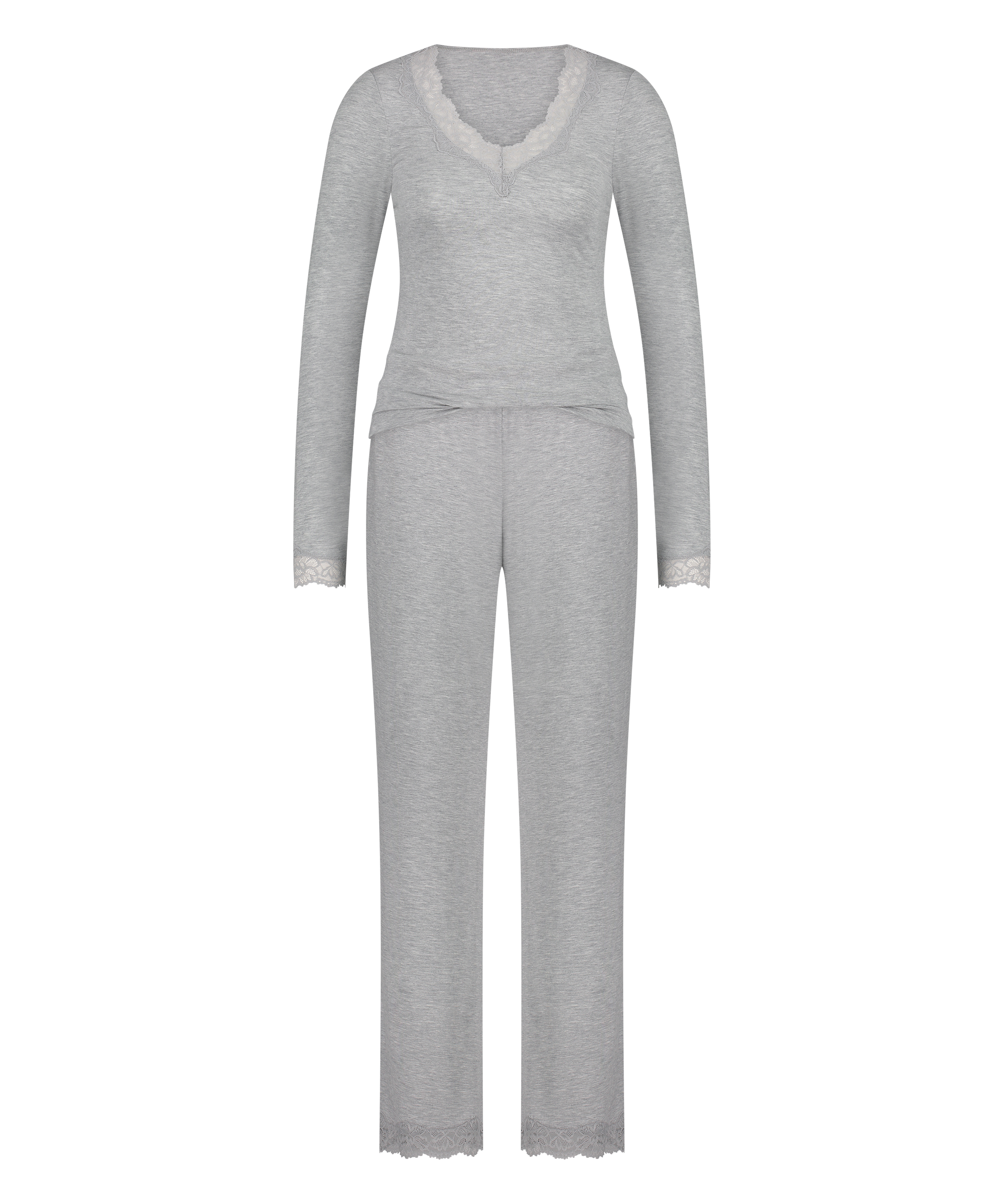 Long Sleeve Lace Pajama Set for €12.5 - Pajamas - Hunkemöller