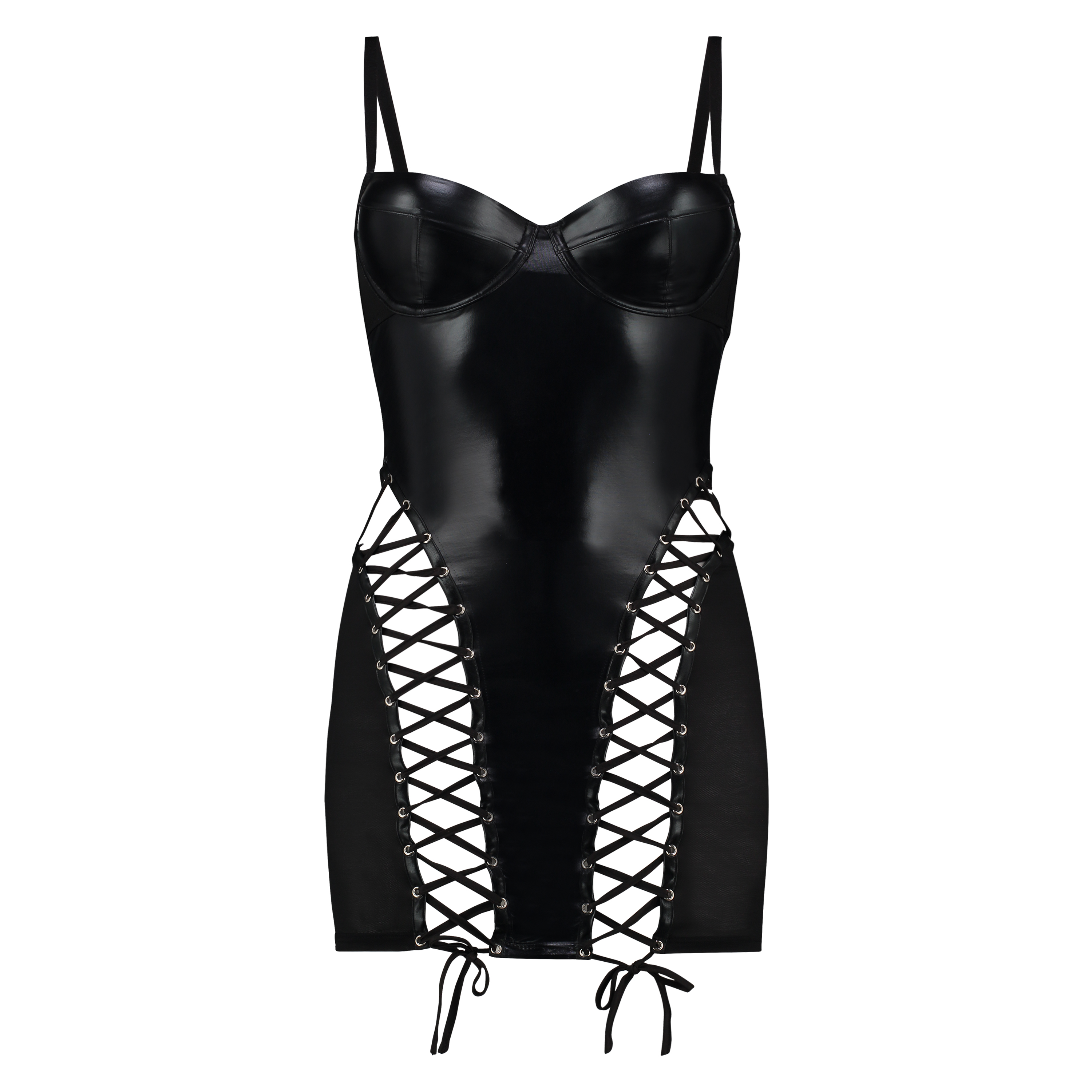 Mesh lace-up slip dress - Slip dresses & Babydolls - Hunkemller Mesh lace-up slip dress - Slip dresses & Babydolls - Hunkemller